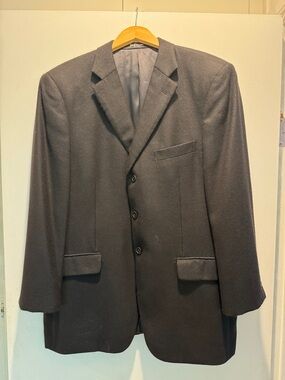 Nordstrom Men's Black Three-Button Single-Breasted Blazer